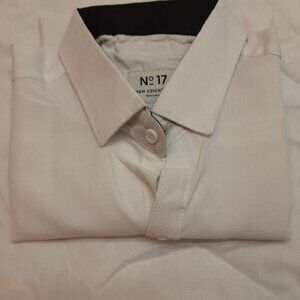 BOY'S WHITE FULL SHIRT (NUMBER 17, H&M ESSENTIALS)